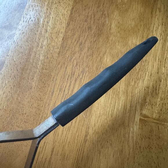 Vintage Potato Masher Stainless Steel Japan White Gray Flowers Enamel Handle 10" - Picture 11 of 12